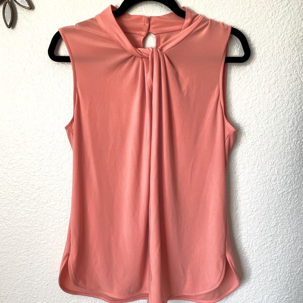 Coral Donna Karan blouse